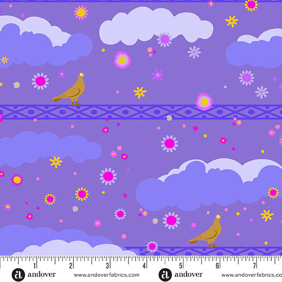 PREORDER - Pigeon - Galaxy - Menagerie by Alison Glass - Andover