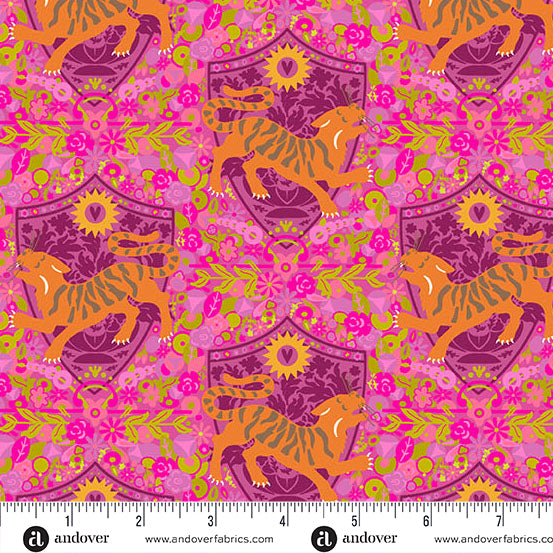 PREORDER - Tiger - Strawberry - Menagerie by Alison Glass - Andover