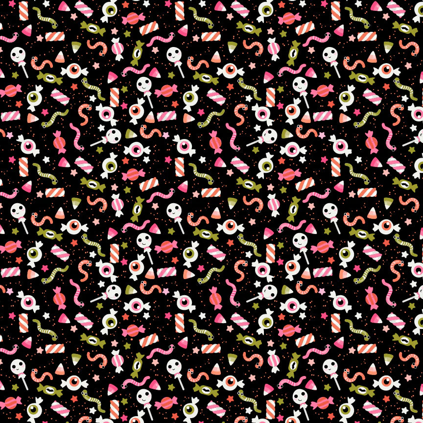 Poppie Cotton - Not Scary - Gooey Sweets - Black