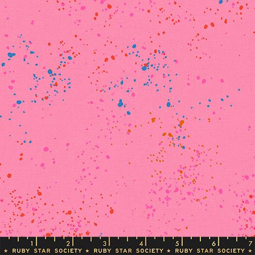 1 yard - end of bolt deal - Flamingo - Speckled - Canvas - Ruby Star Society