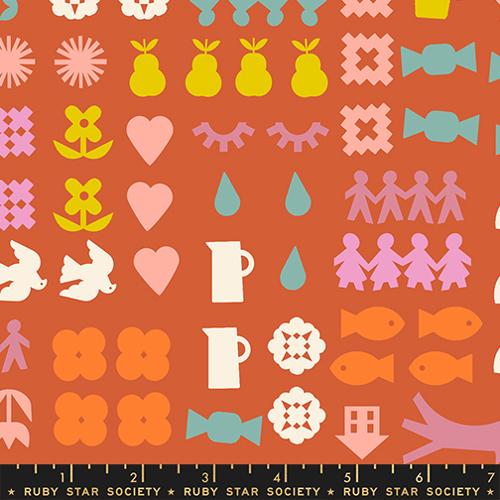Icons - Persimmon - Paper Cuts 2 - Ruby Star Society