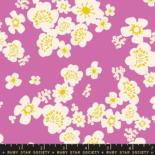 Florals - Heliotrope - Paper Cuts 2 - Ruby Star Society