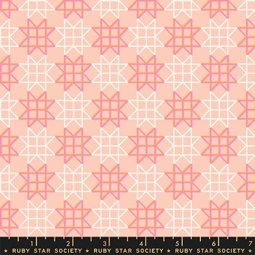 Stars - Peach Puff - Paper Cuts 2 - Ruby Star Society