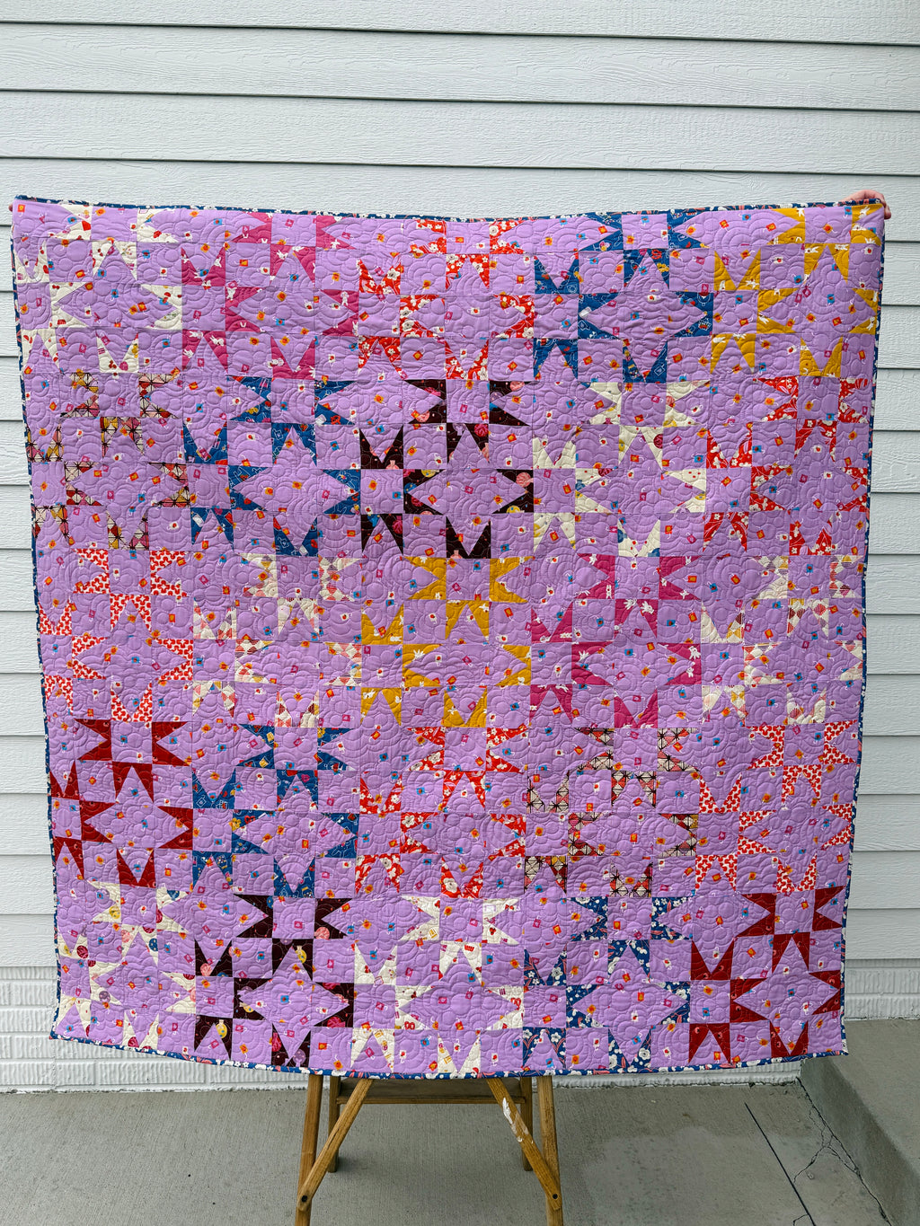 Starlight Grove - Persimmon Quilt Kit - 60”x60” - pattern included