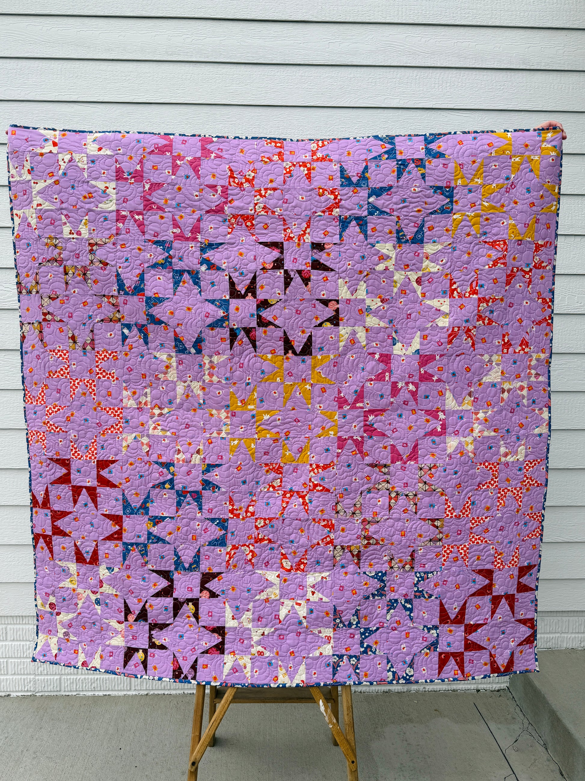 Starlight Grove - Persimmon Quilt Kit - 60”x60” - pattern included