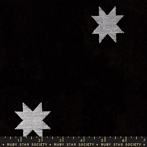 Quilt Star - Black - Warp Weft Mystic Fable - Ruby Star Society