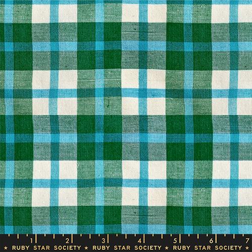 Woven - Plaid - Jade - Warp Weft Mystic Fable - Ruby Star Society