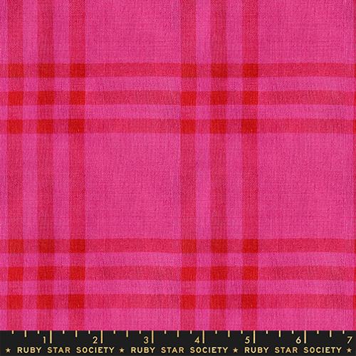 Woven - Plaid - Pink - Warp Weft Mystic Fable - Ruby Star Society
