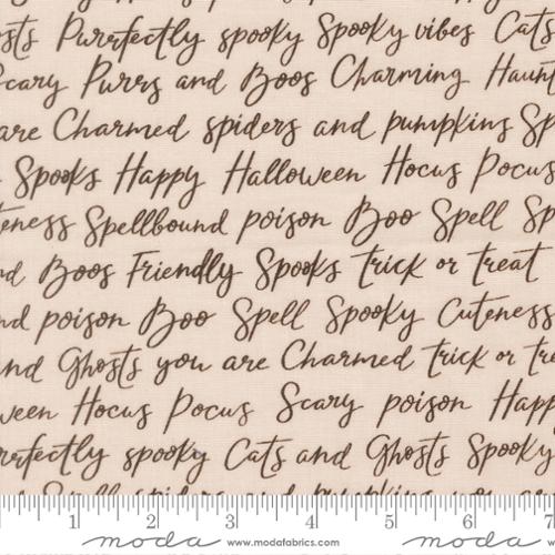 Purrs & Boos - Spooky Text Print -  Moonbeam - Elena Amo - Moda