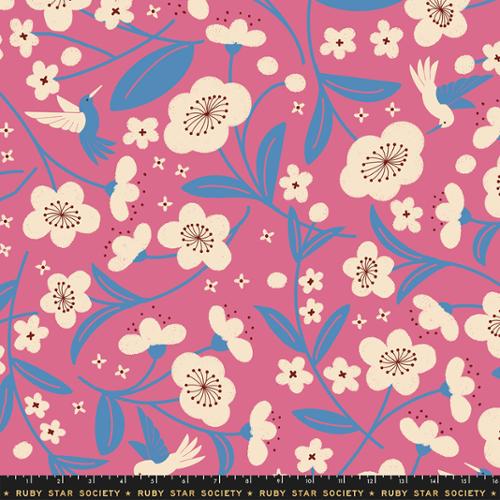 Persimmon - Hibiscus - Ruby Star Society - 108" Wideback