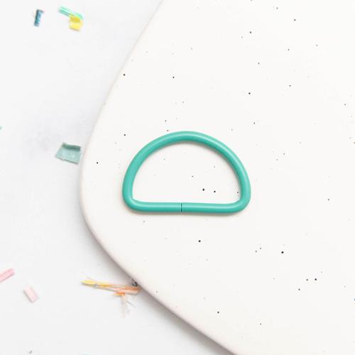 1.5" D Ring - Turquoise