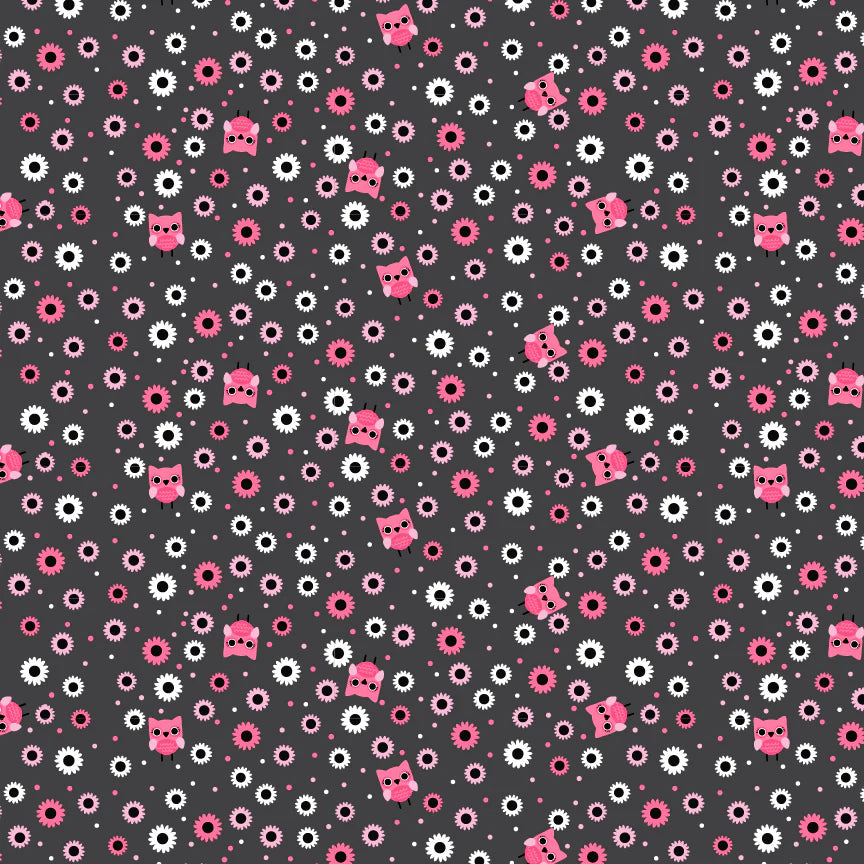 Poppie Cotton - Not Scary - Hootie Hoot - Black