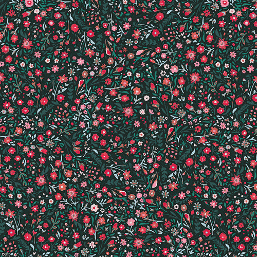 Wintertide Blooms - Holly - Wintertale - Art Gallery Fabrics