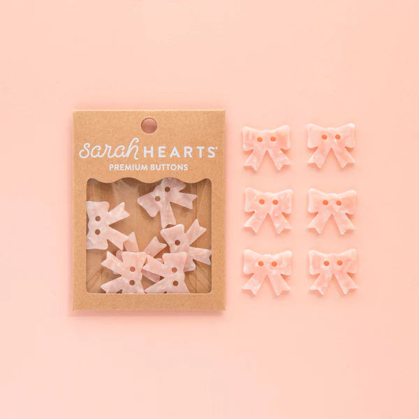 Bow Buttons Buttons - Large 1" - Sarah Hearts