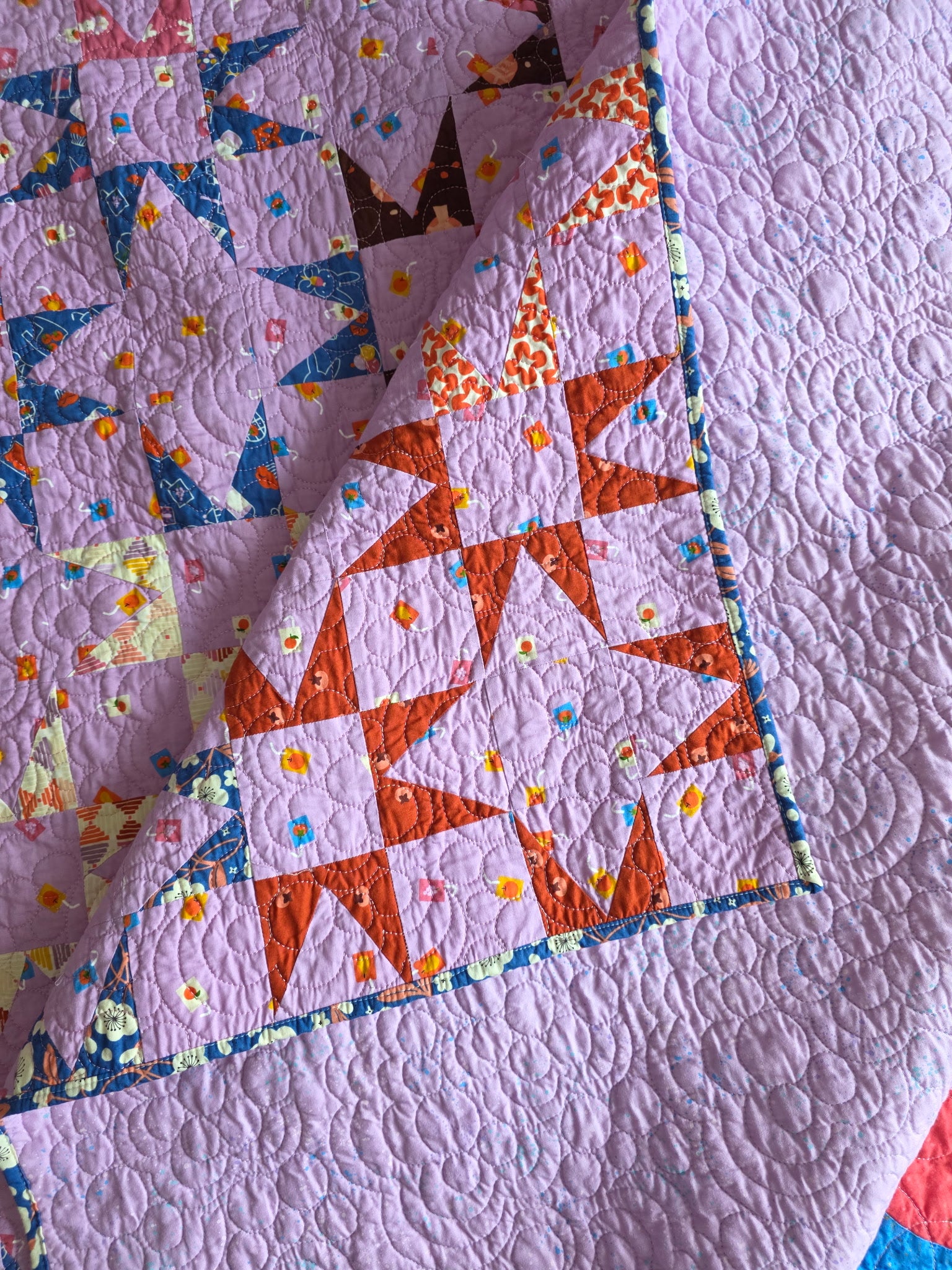 Starlight Grove - Persimmon Quilt Kit - 60”x60” - pattern included