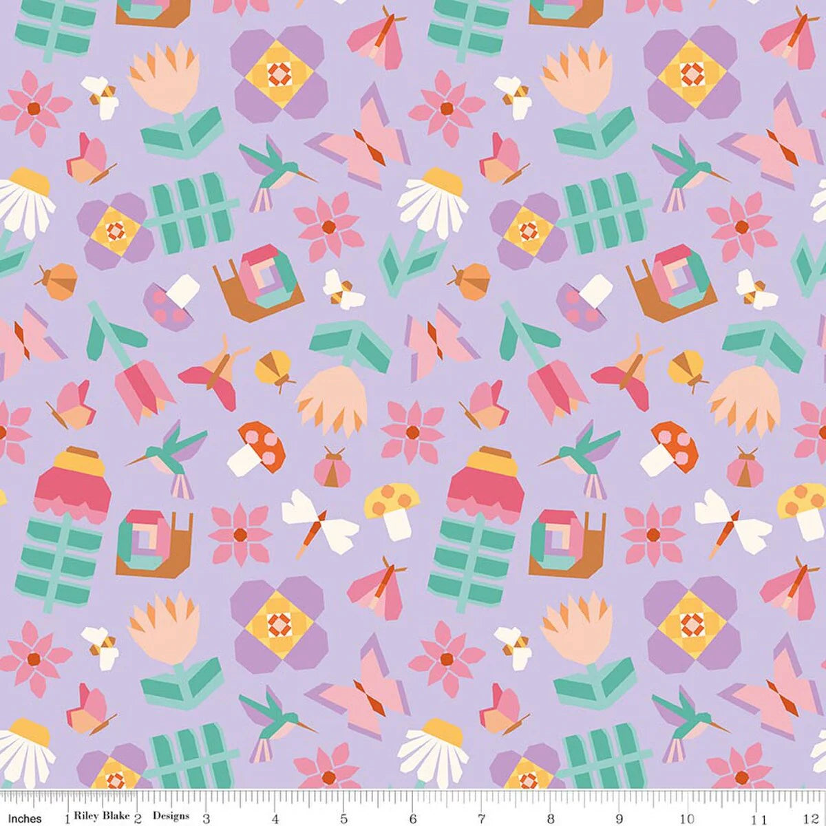 Patchwork Main - Purple - Liza Taylor - Riley Blake Designs