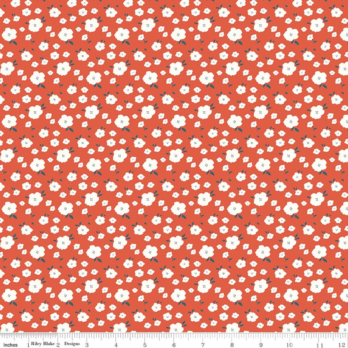 Flower Bed - Orange - Seredipity 2 - Minki Kim - Riley Blake Designs