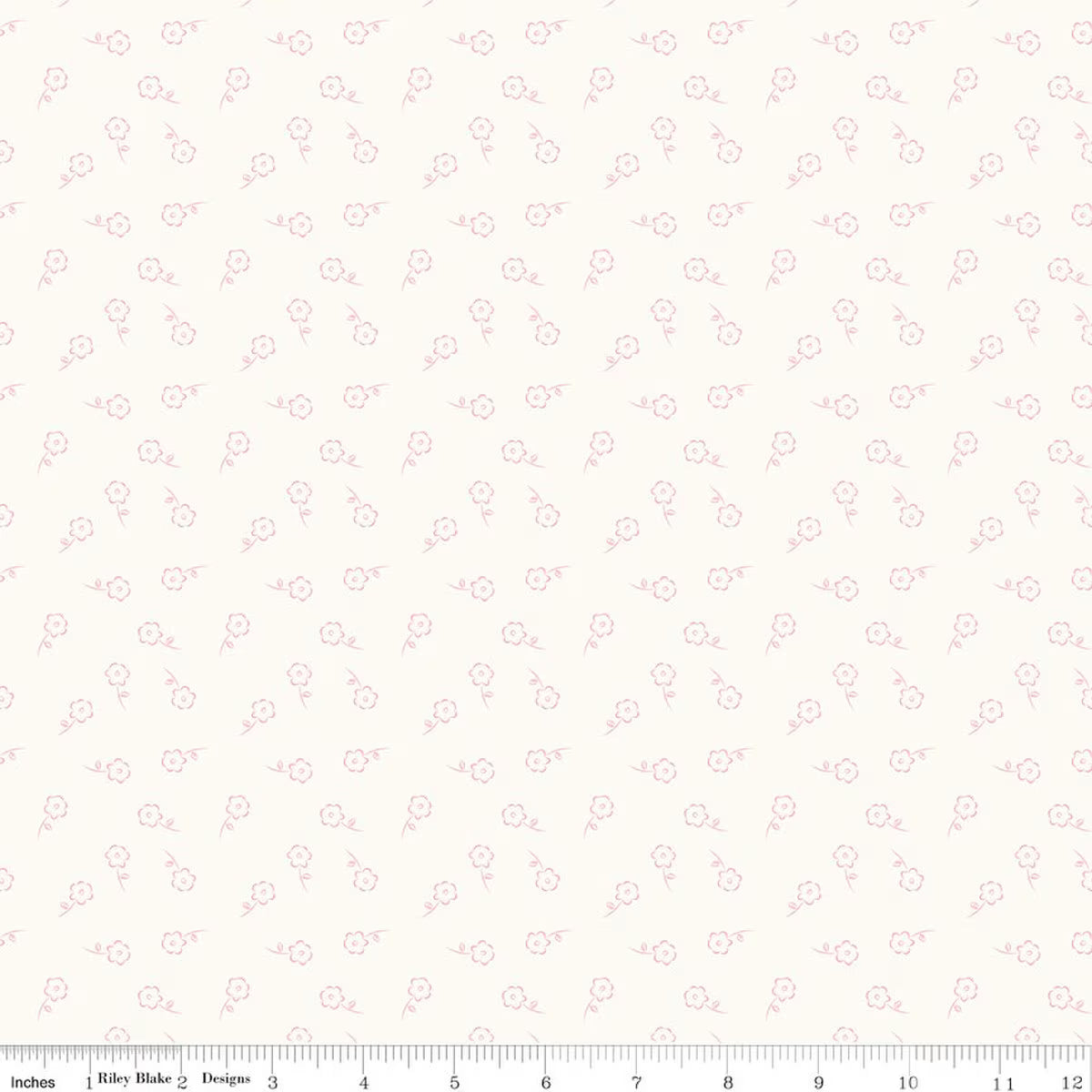 Dainty Floral - Cream - Sweet Pink