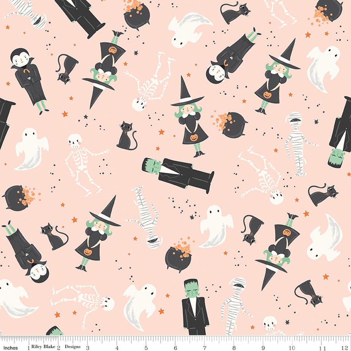 Main - Pink - Frank and Friends - Riley Blake Designs