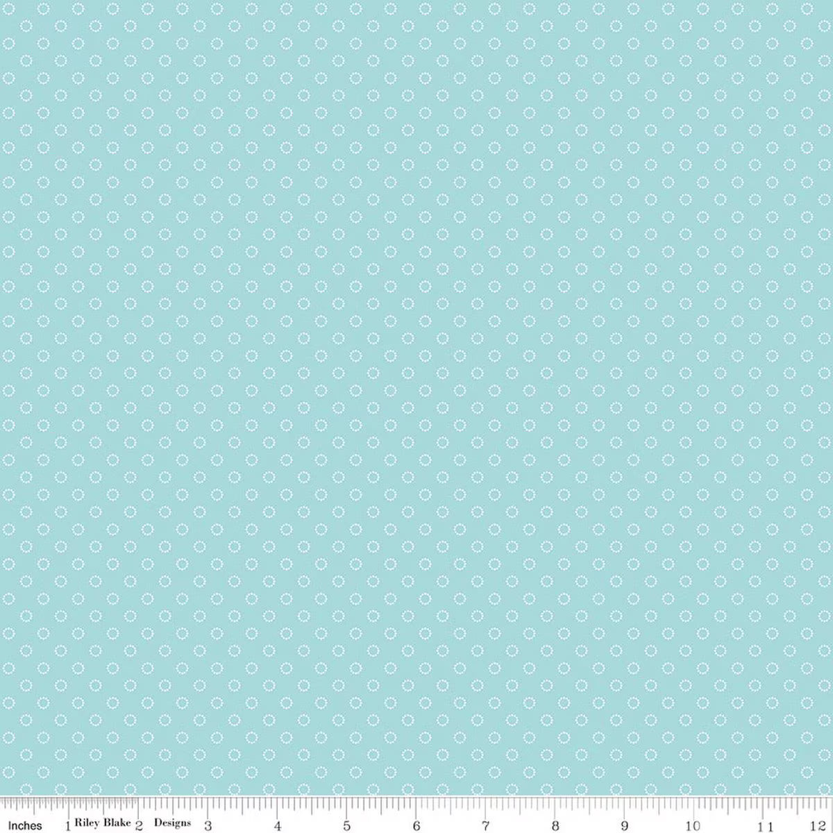 Whimsical Woodland - Circle Dots - Aqua - Tasha Noel for Riley Blake Designs