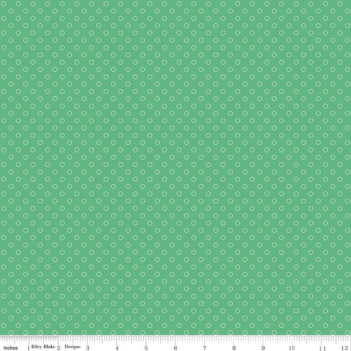 Whimsical Woodland - Circle Dots - Green - Tasha Noel for Riley Blake Designs