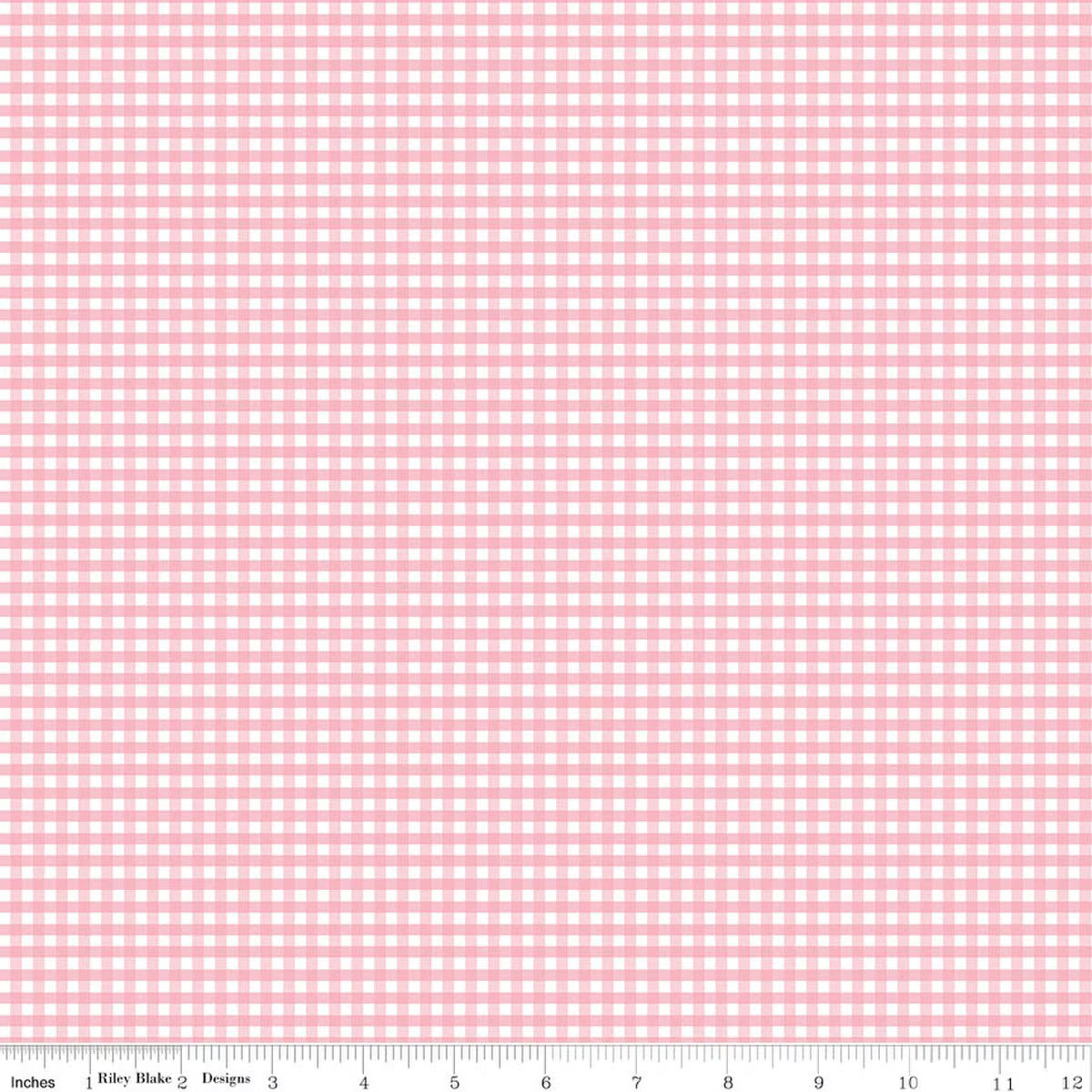 1/8" Gingham - Baby Pink