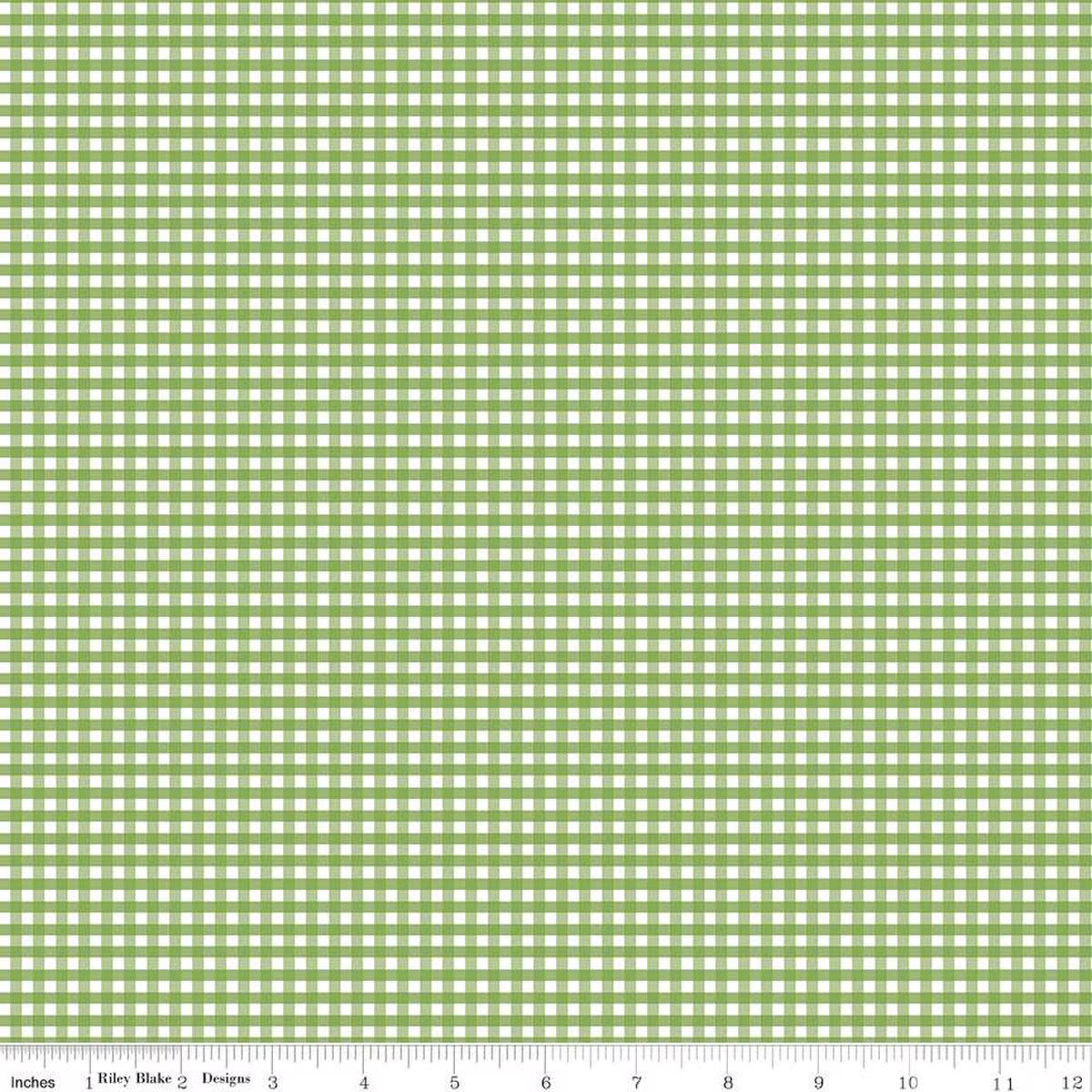 1/8" Gingham - Green