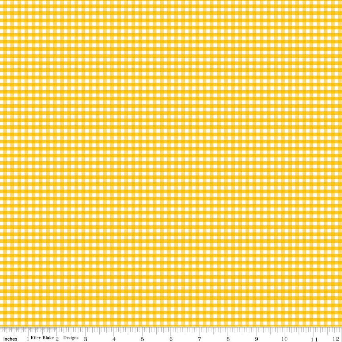 1/8" Gingham - Mustard