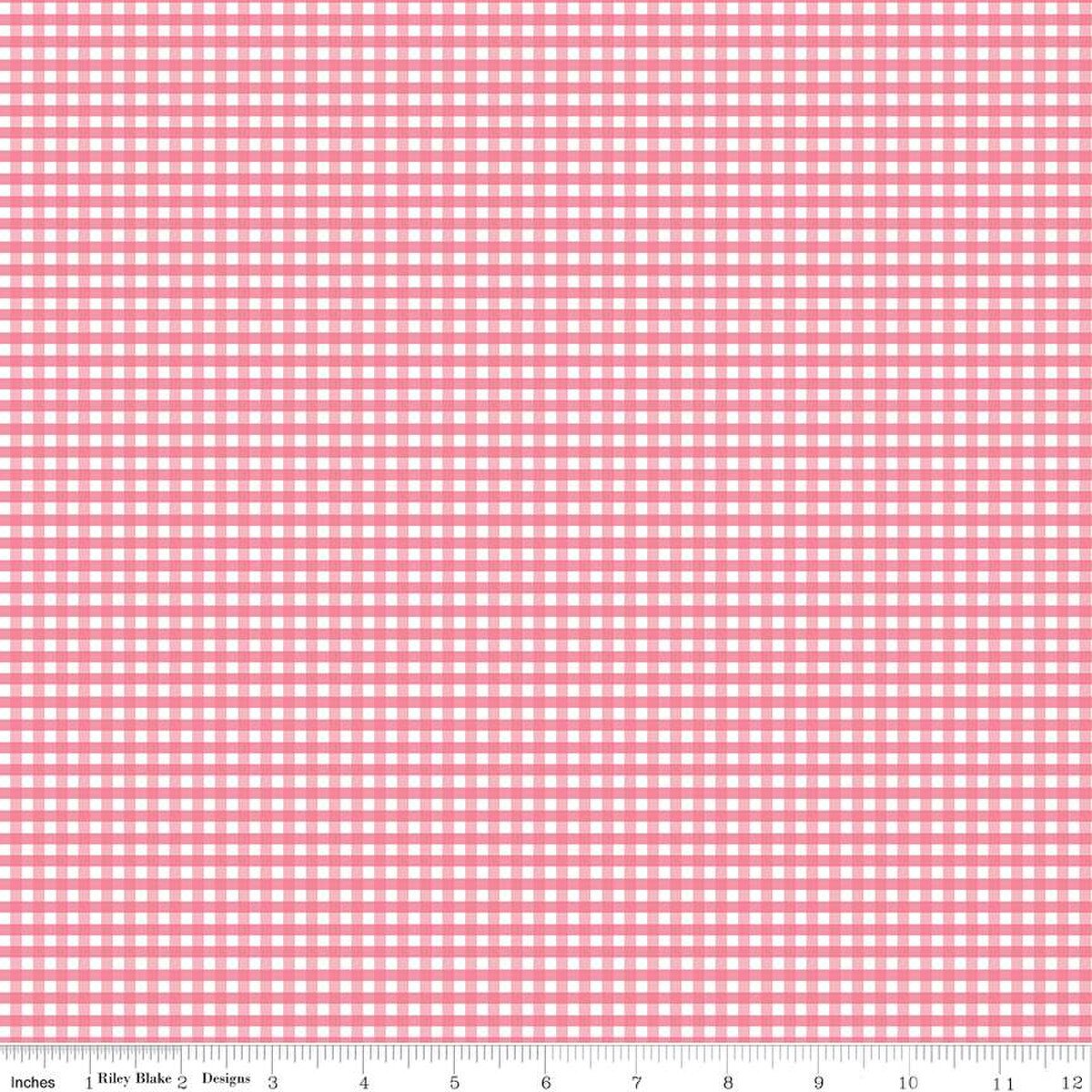 1/8" Gingham - Sugar Pink
