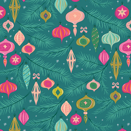 Jingle all the Way - Spruce - Christmas in Color - Art Gallery Fabrics