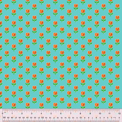Provence - Teal - Heather Ross - Country Mouse