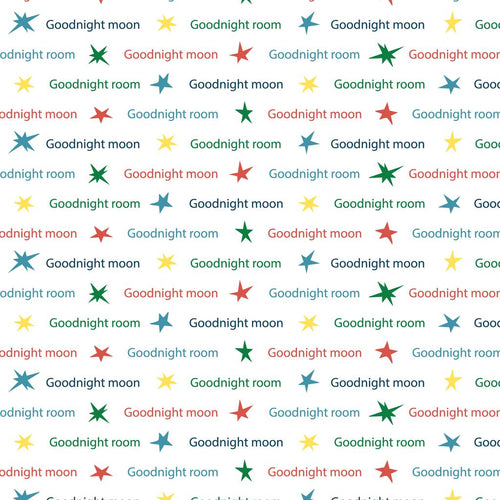 1 yard - end of bolt deal - Goodnight Wishes - White/Multi - Goodnight Moon - Cloud9