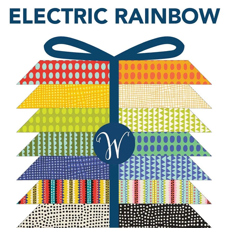 PREORDER - Fat Quarter Bundle - Electric Rainbow - Deborah Fisher for Windham Fabrics