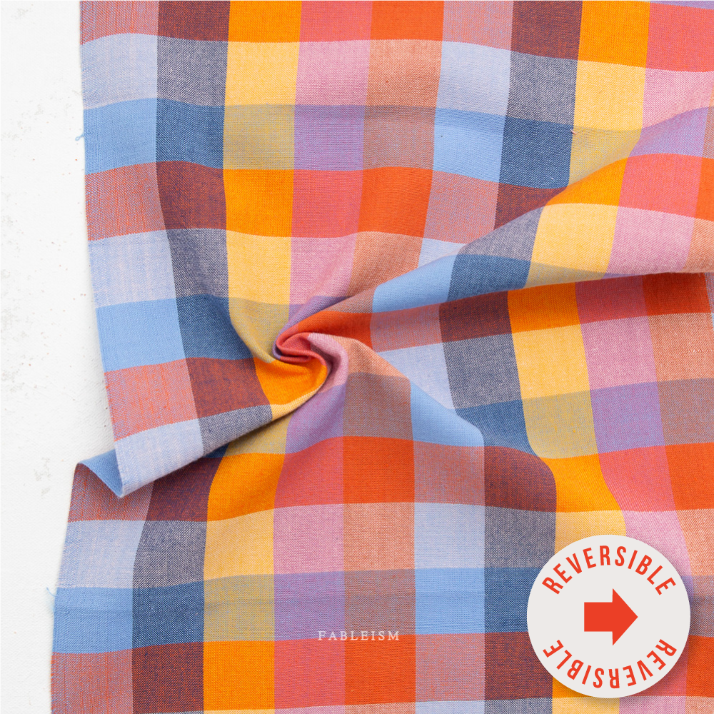 1 Inch Happy Checkers - Fine and Dandy - Woven - Fableism