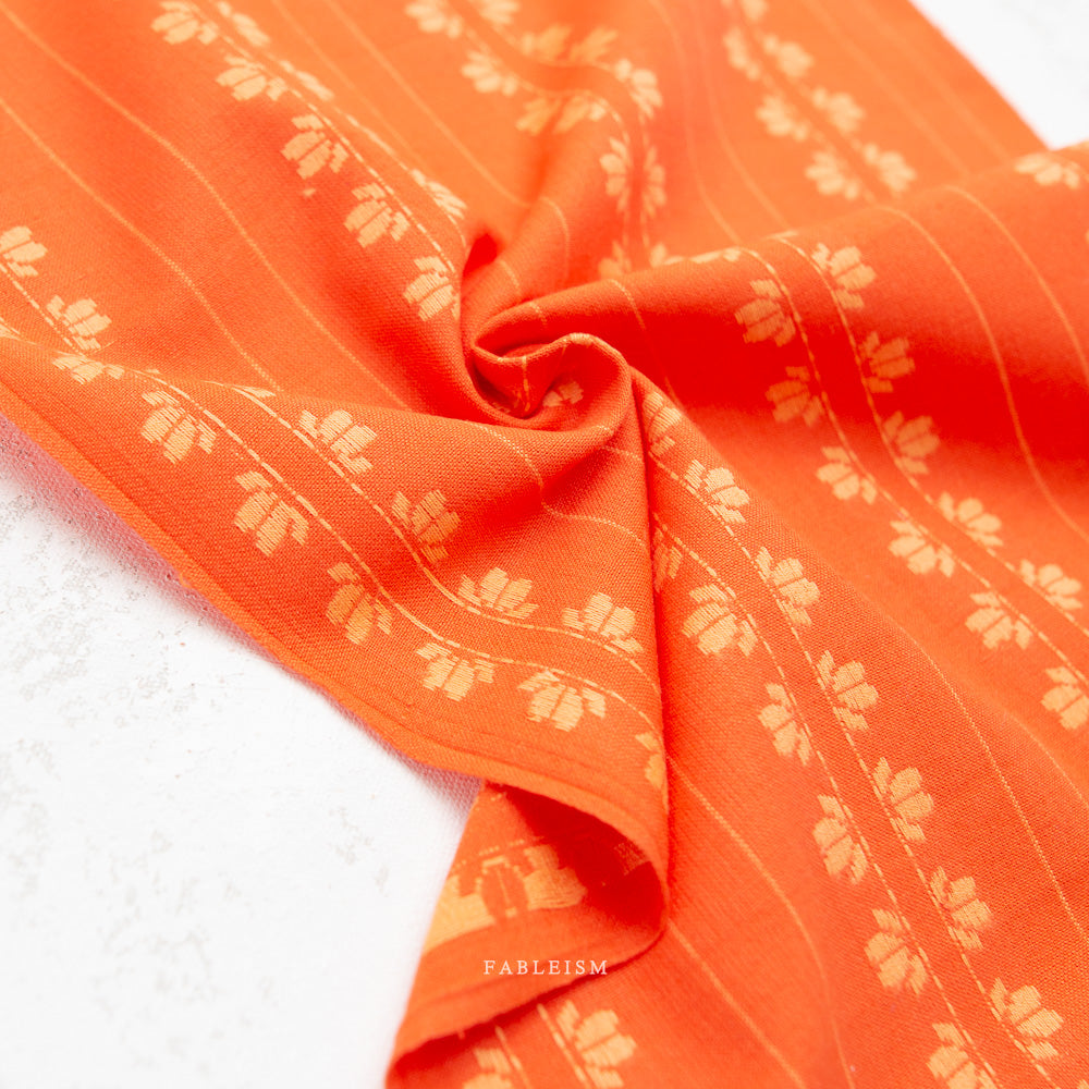 Deco Stripe - Firecracker - Fine and Dandy - Woven - Fableism