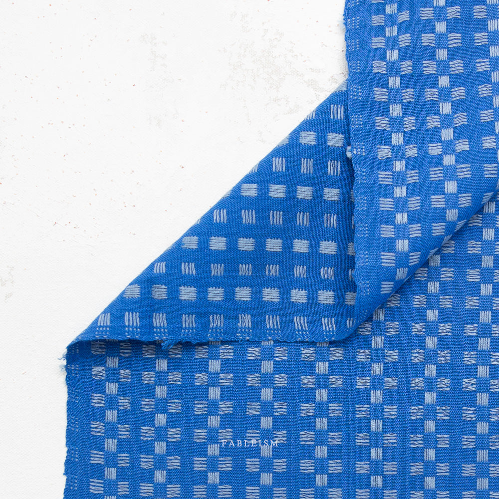 Basket Weave - Bright Blue - Fine and Dandy - Woven - Fableism