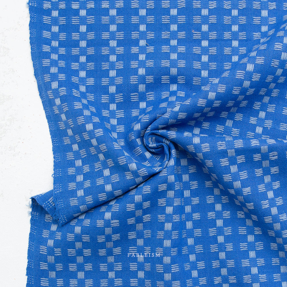 Basket Weave - Bright Blue - Fine and Dandy - Woven - Fableism