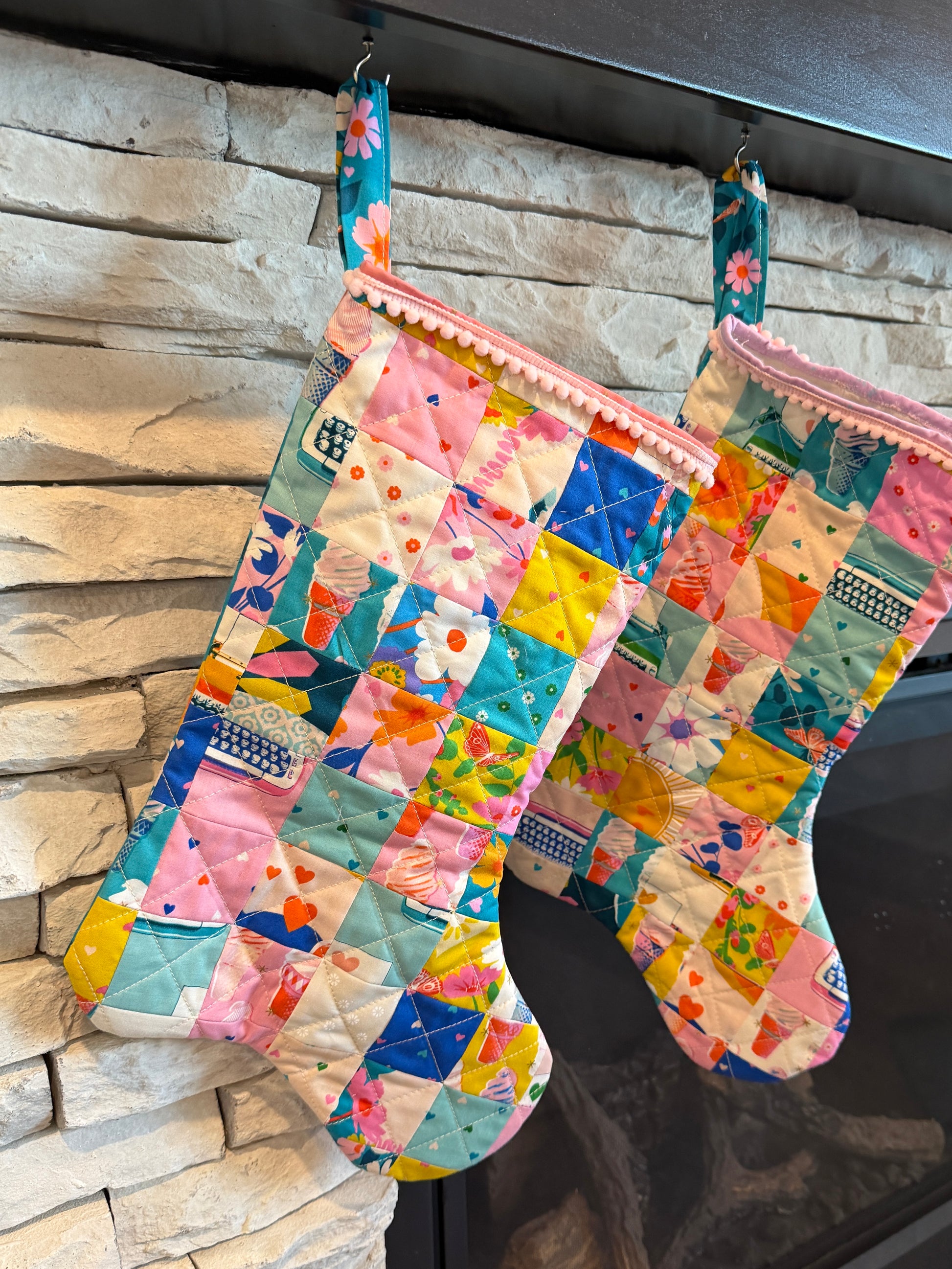 Best Day Ever Christmas Stocking 2 - Purple Binding - Medium