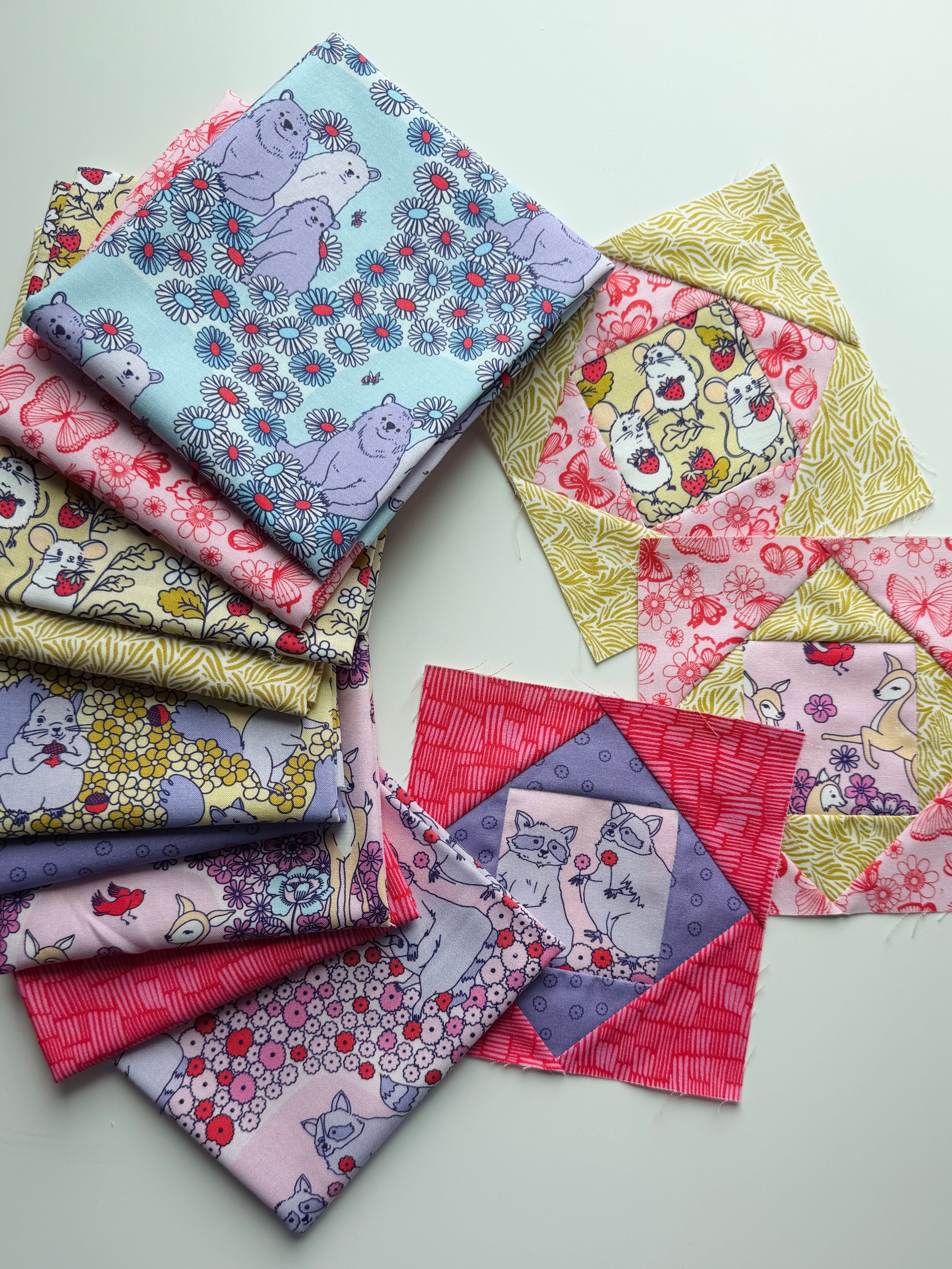 Fat Quarter Bundle - Cute Critters - Forest Friends