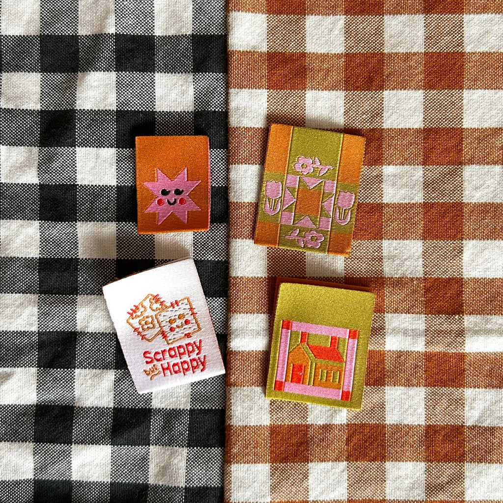 Quilty Pack Labels - Cotton and Ochre