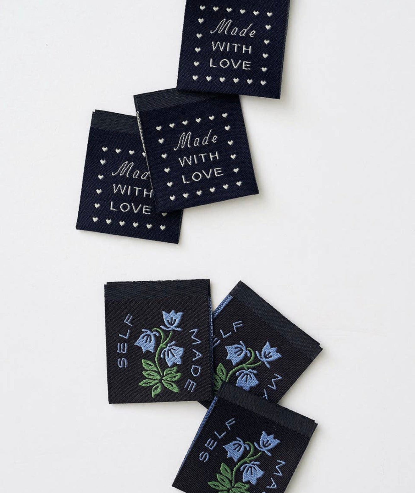 Self Made Botanical Blue - Sewing Labels - Matchy Matchy Sewing Club