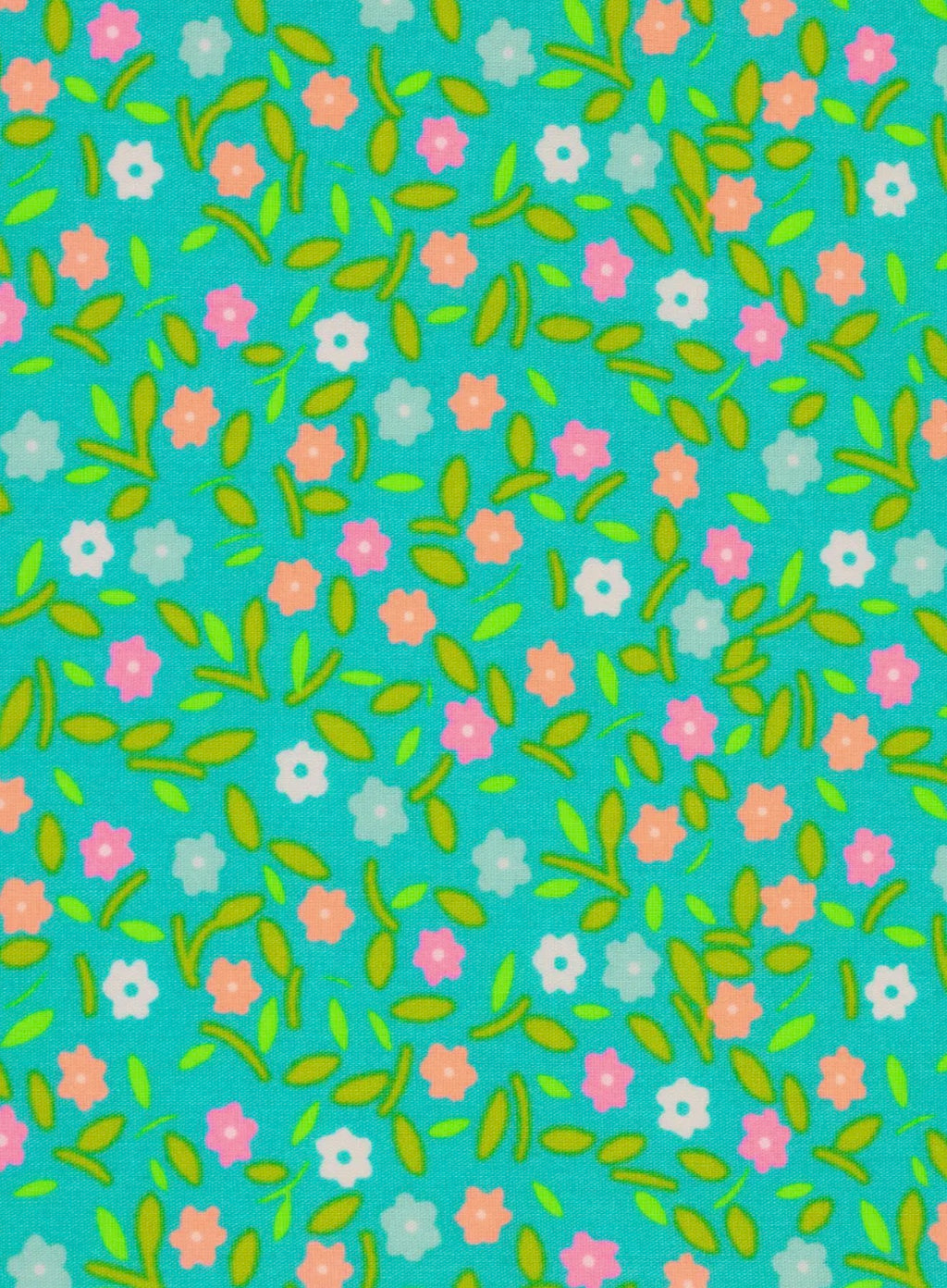 Peace and Love - Azure - cotton coupon