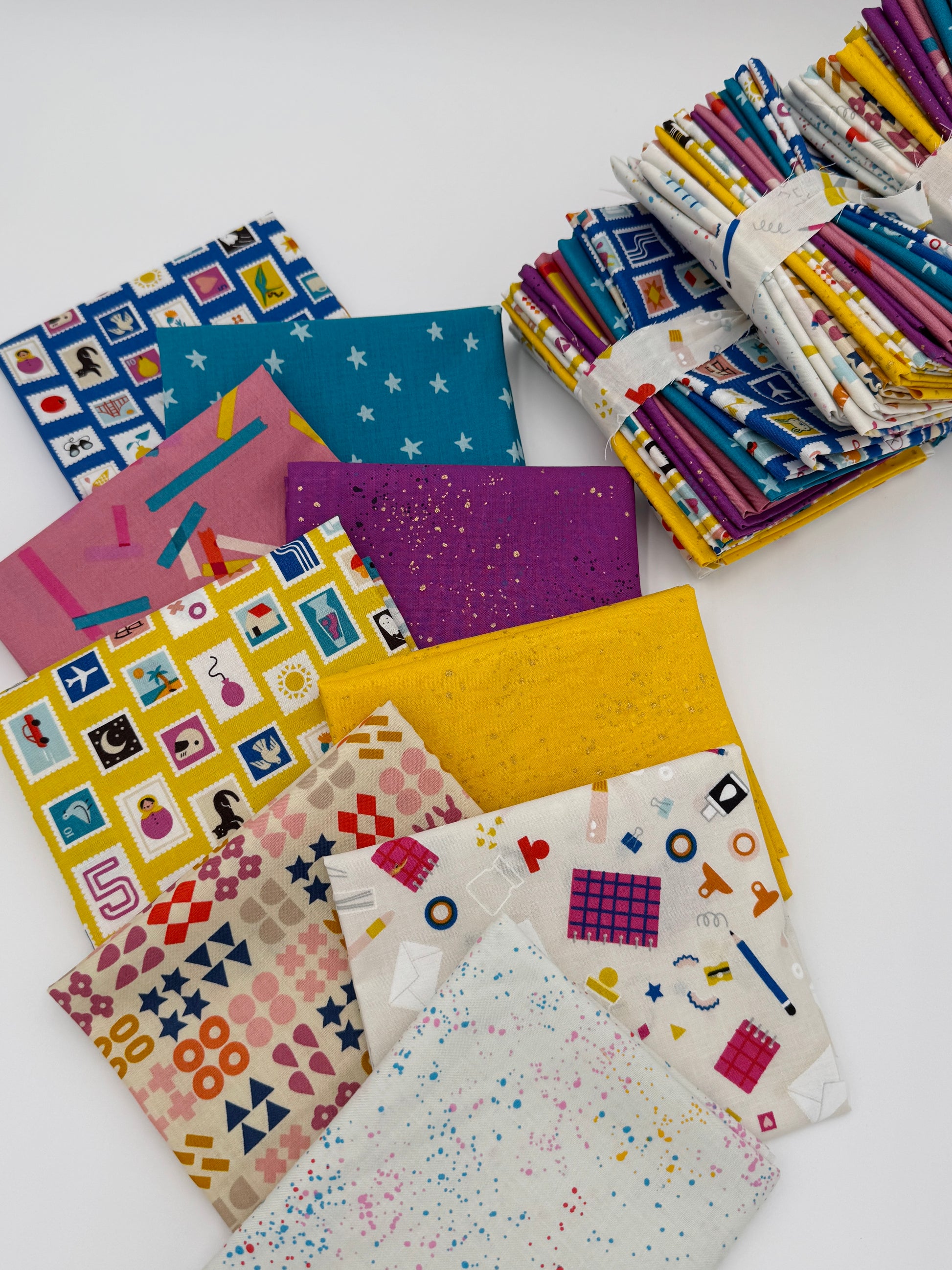 Back to school - 9 piece fat quarter bundle