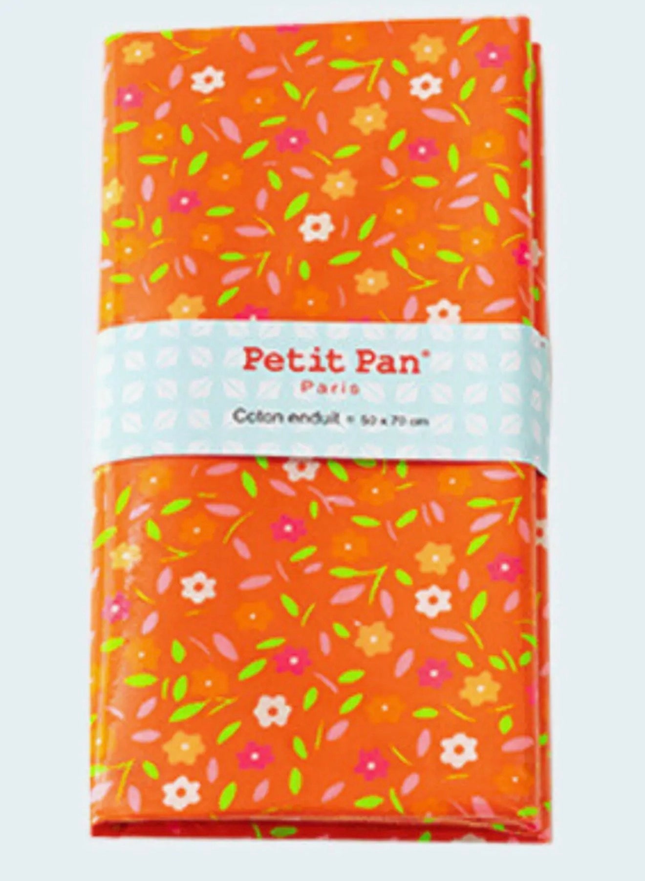 Peace and Love - Orange - Oilcloth Coupon