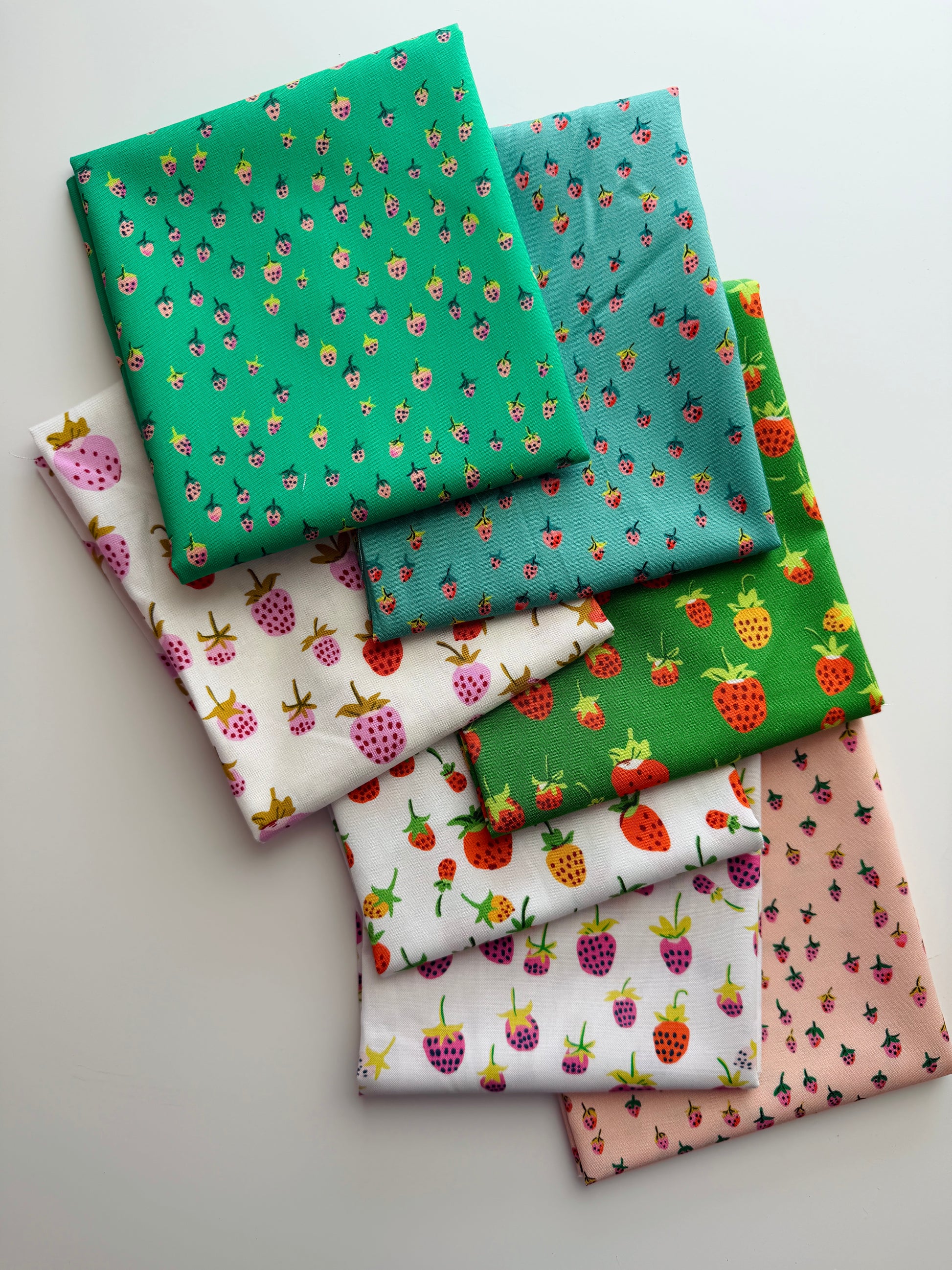 Fat Quarter Bundle - Heather Ross Strawberry Party!