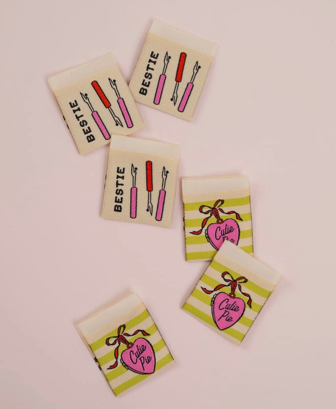 Square Cutie Pie Bestie Sewing Labels - Matchy Matchy Sewing Club
