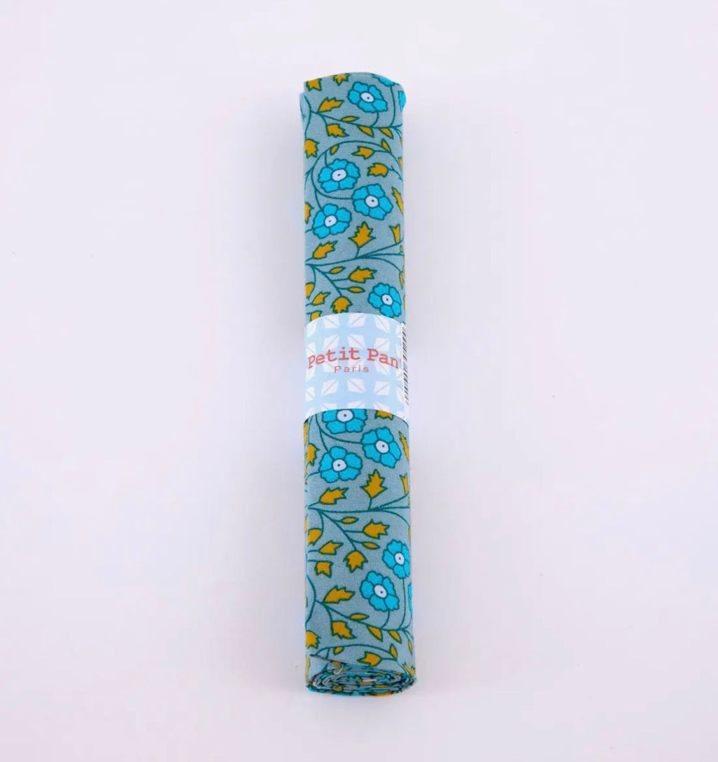 Aziza - Blue/Grey - cotton coupon