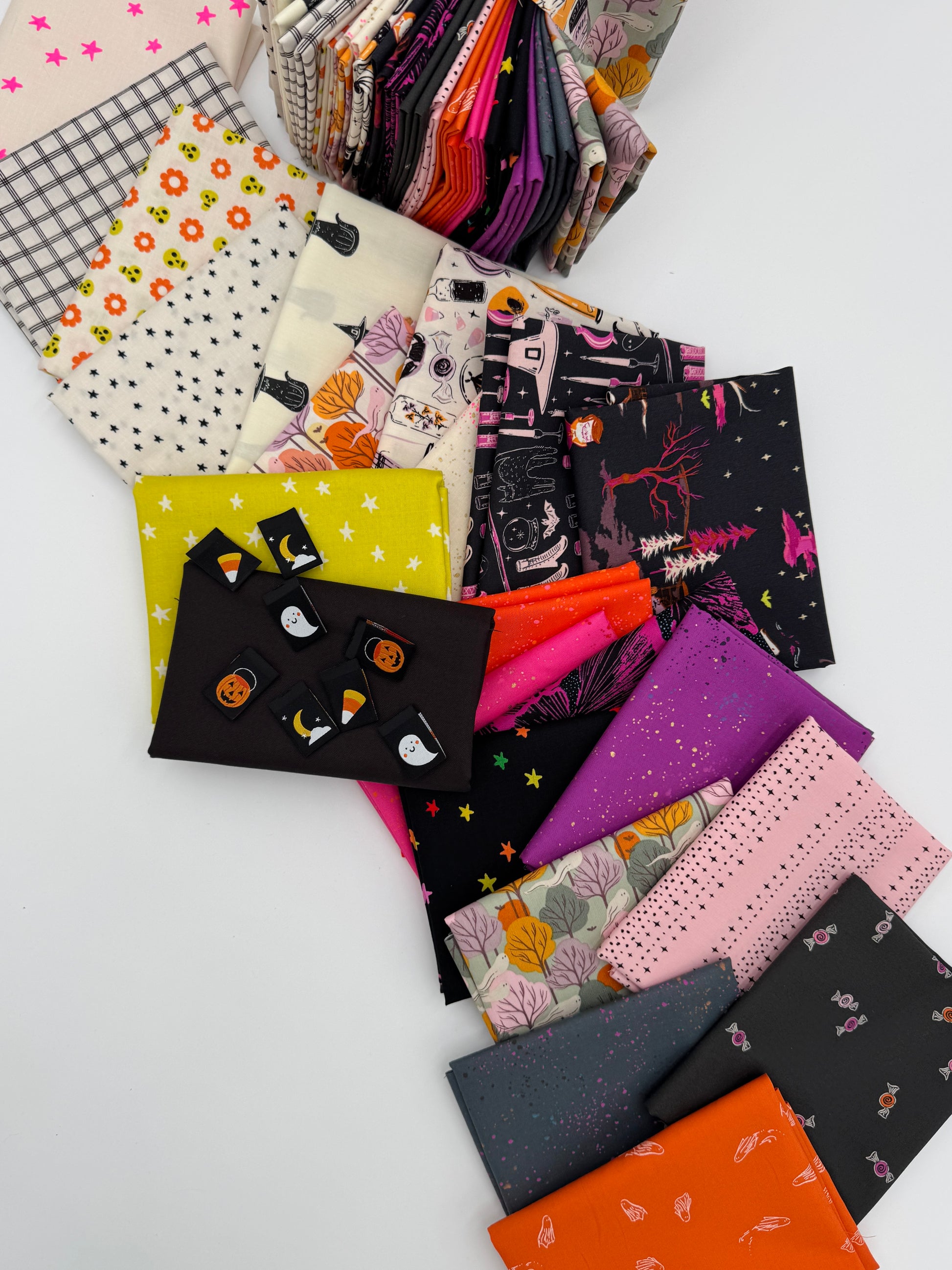 MODIFIED (please read description) Ghost Party Quilt Kit - Scrappy Fat Quarter Version