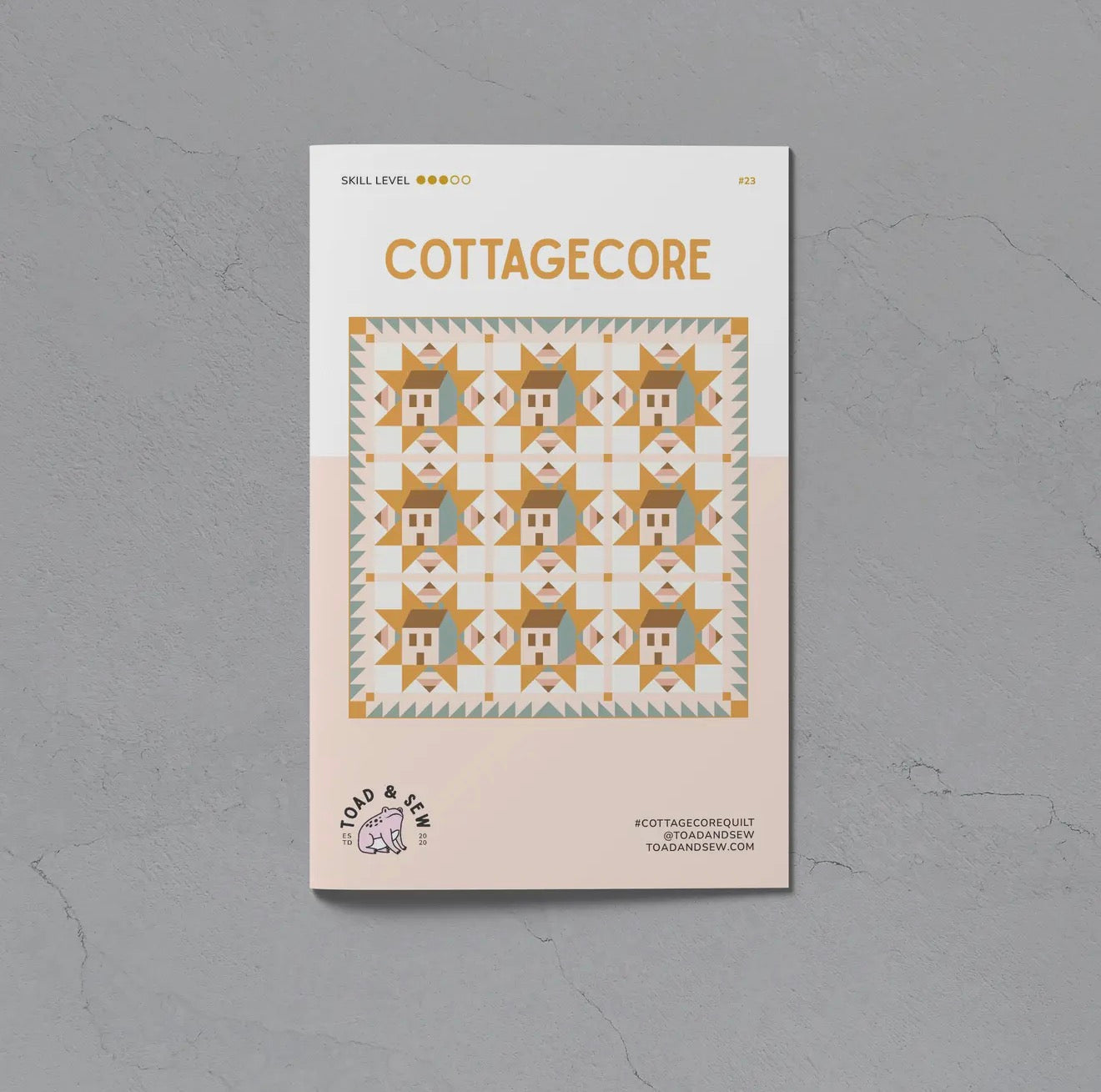 Cottage Core Quilt Pattern - Toad and Sew - Paper Printed Pattern