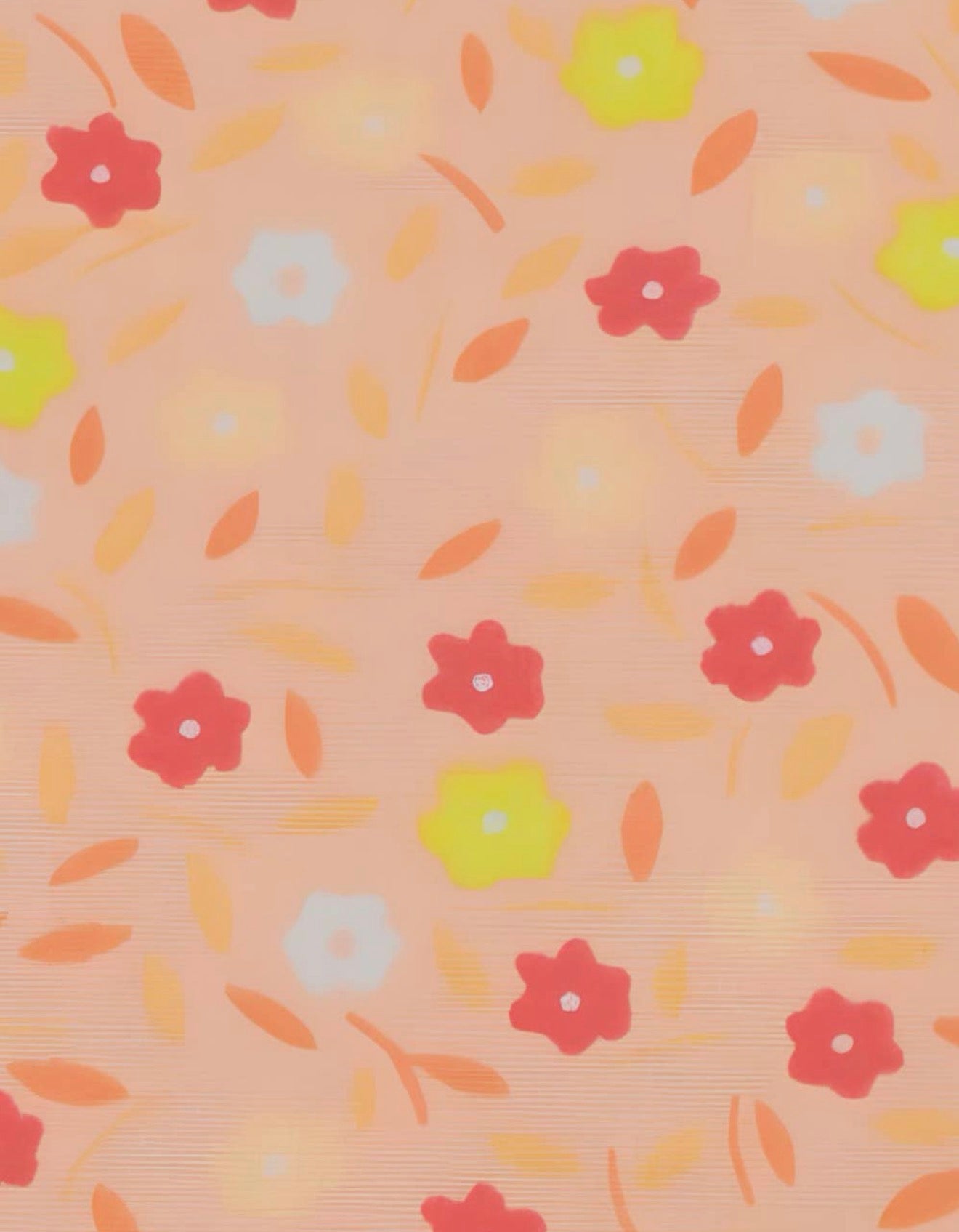 Peace and Love - Melon - Petit Pan - half yard